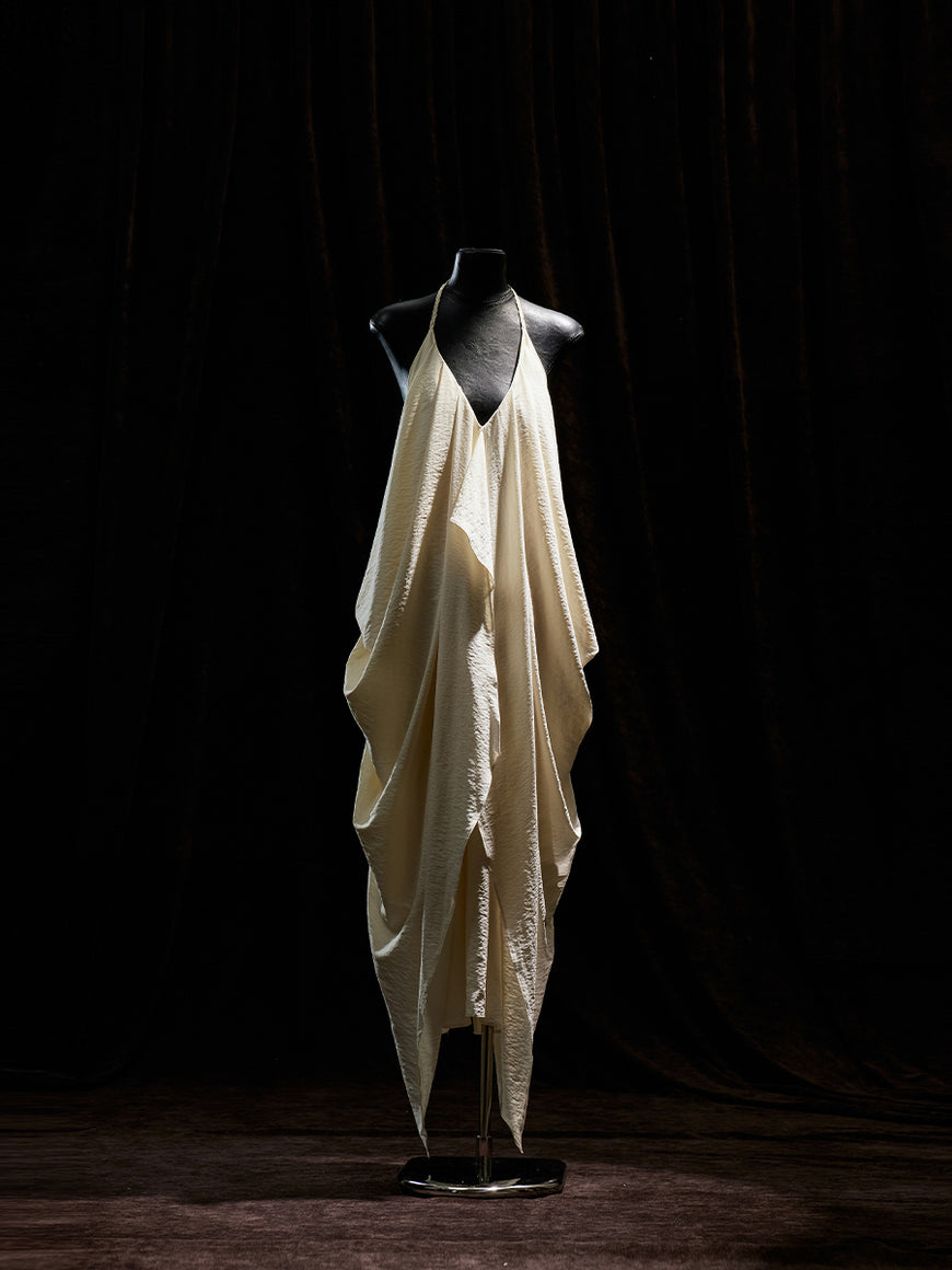 パーティードレス Freja Organza Lace Beige Dress 24SS Pompei – Freja Atelier